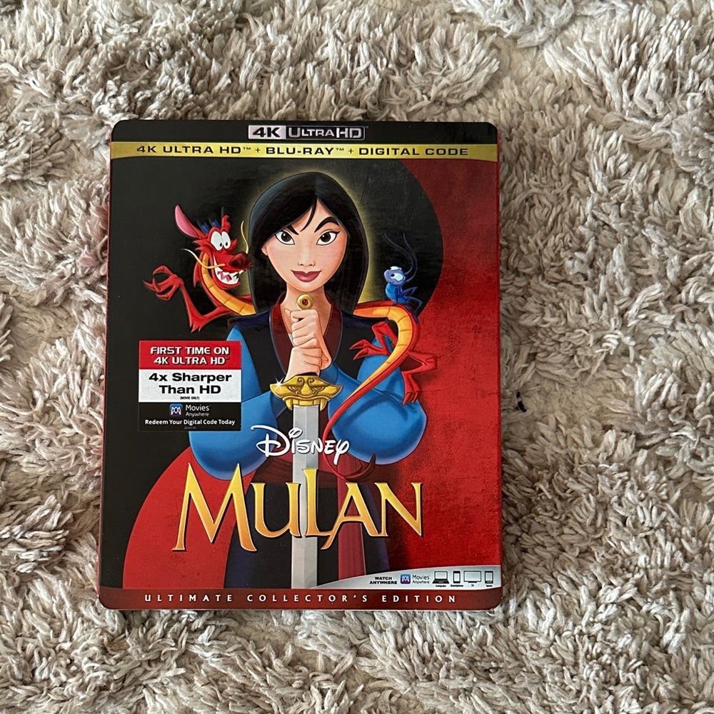 Disney Mulan 4K ultra HD & blue ray DVD